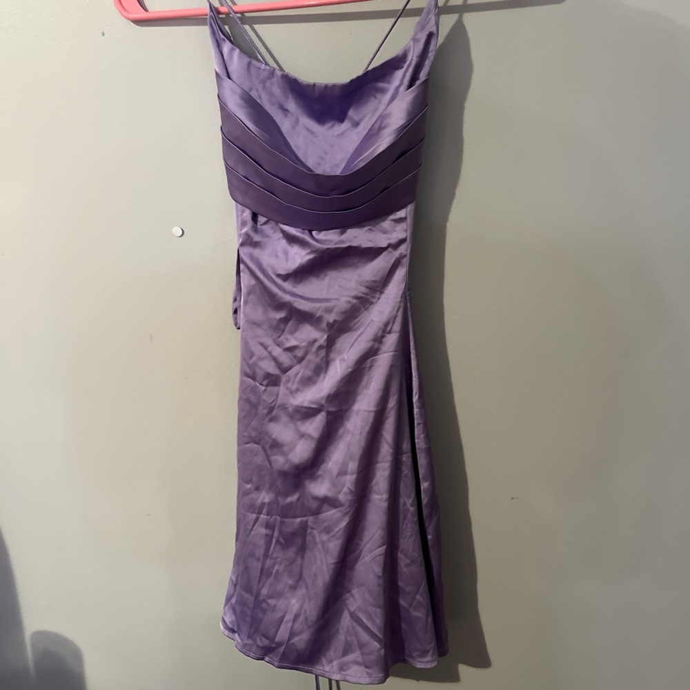 Purple flowy dress